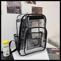 Transparent PVC waterproof backpack with voile inner bag in colour options