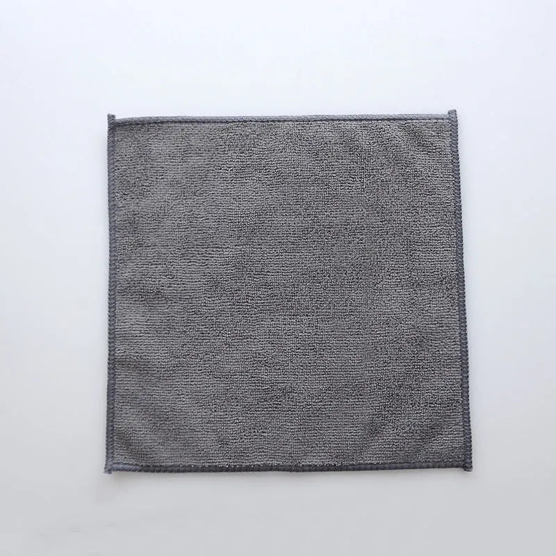 Grey 25x25cm microfiber kitchen cleaning cloth for oily pots and bowls