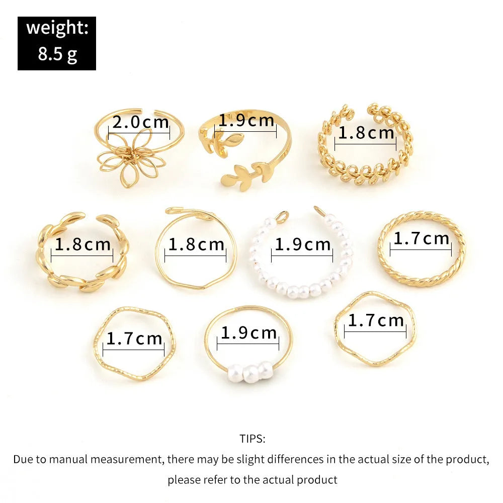 Openwork flower set ring with glossy gold finish showing floral pattern detail