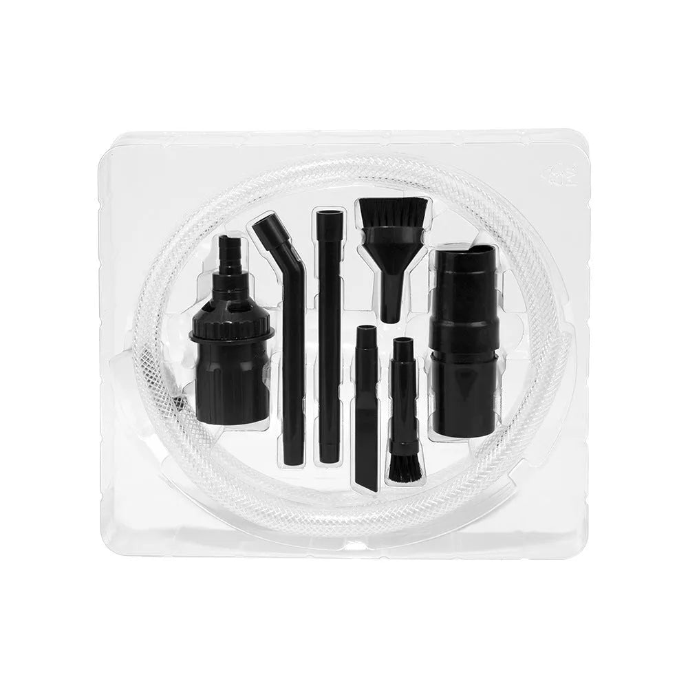 Eight-piece vacuum cleaner tool kit with small suction head for handheld vacuums