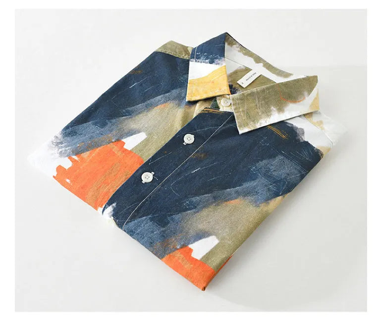 Cotton loose cardigan top with printed colour, long sleeves, available in sizes M-XXXL