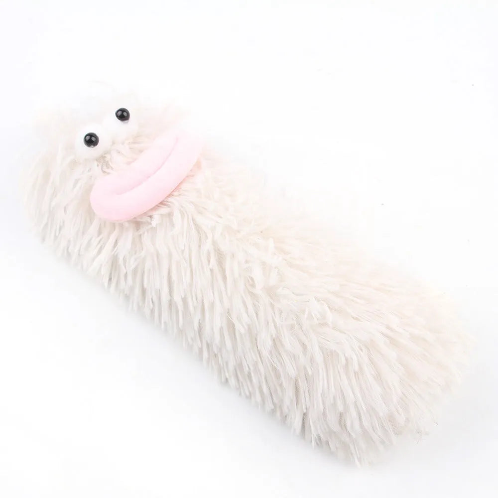 Interactive plush cat toy pillow with crinkle sound and catnip filling in assorted colours