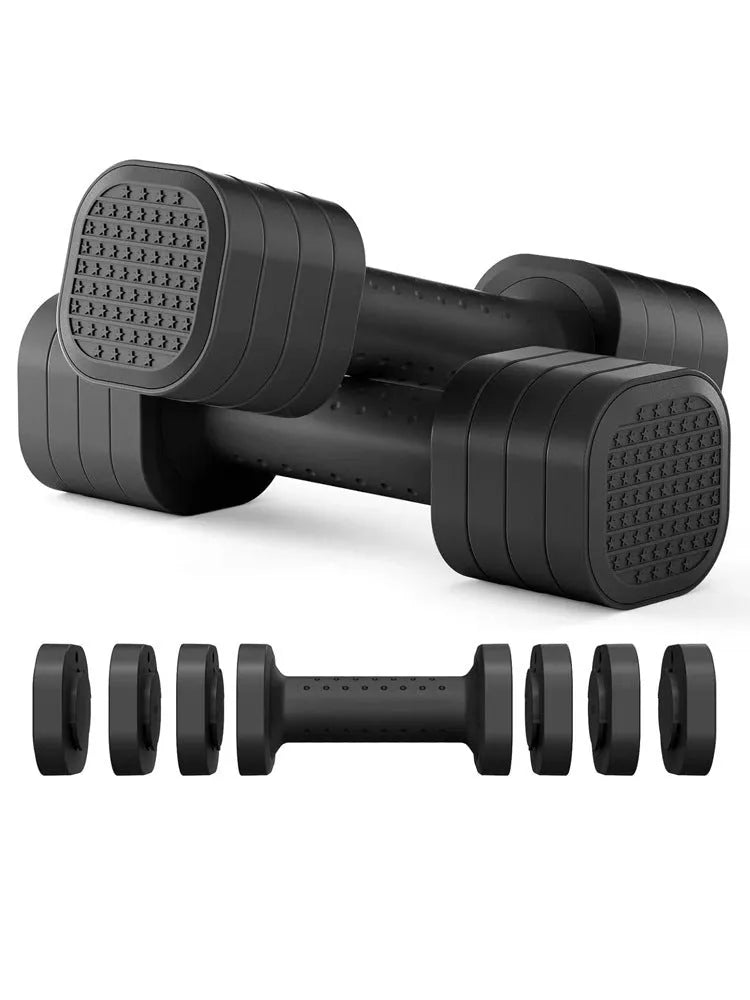 Detachable dumbbell women's fitness equipment in various colours for body shaping workouts