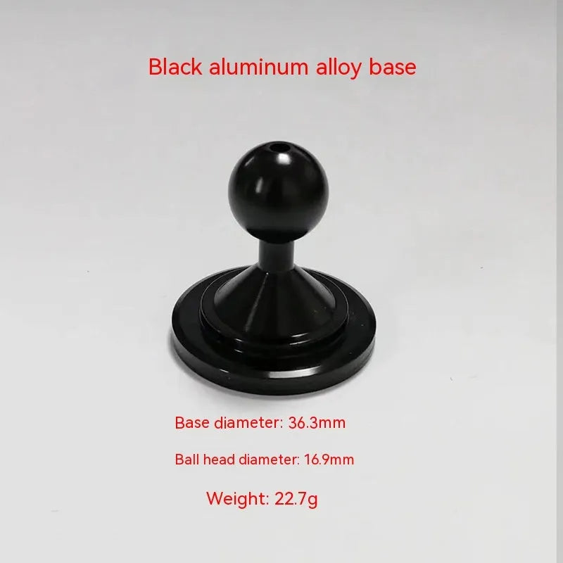 Aluminium alloy instrument panel base plate in silver or black finish for universal mounting