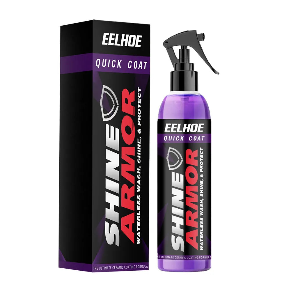 Purple automobile nano coating spray bottle for car protection with hand spray application