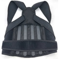 Kyphotone black posture brace with neoprene and mesh for men and women, adjustable back support