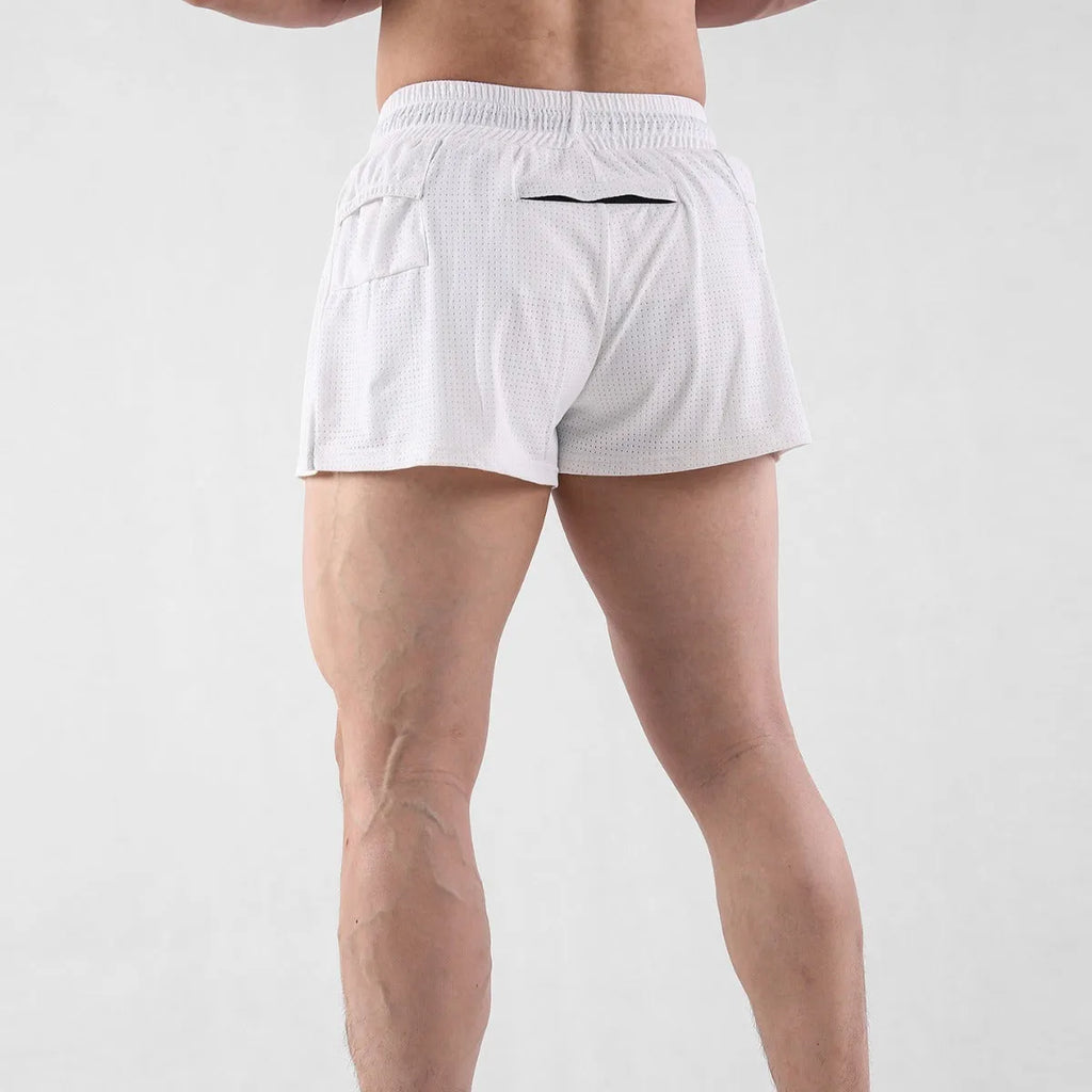 Men's quick-dry nylon summer shorts in sports leisure style with mid waist fit