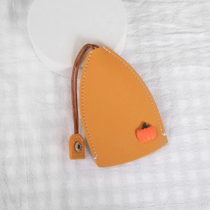 Colourful cartoon pull-out key case in PU leather for car key protection