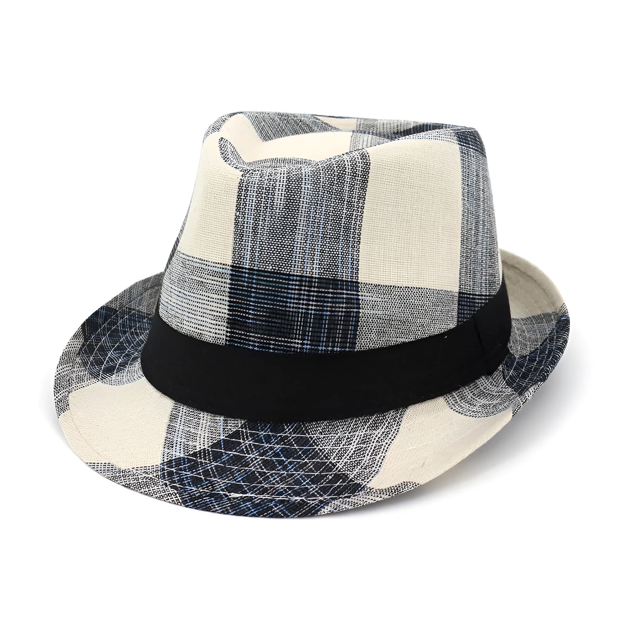 Polyester sun hat with 4.5cm brim and bell crown design in black colour option