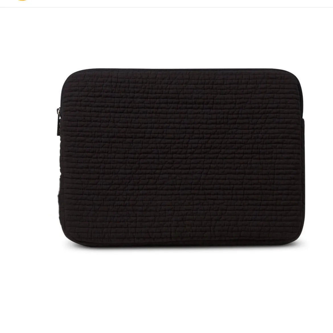 Black and white anti-seismic cotton laptop clutch bag for tablets with coin pocket in three size options