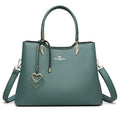 Women's multi-layer shoulder messenger bag in PU leather with urban simplicity style
