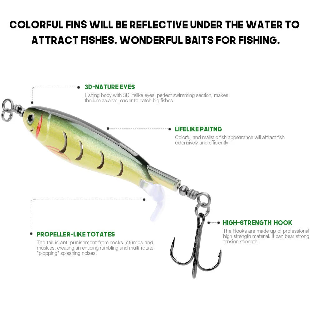 7.5cm artificial fishing bait for road fishing with soft plastic construction and multiple colour options