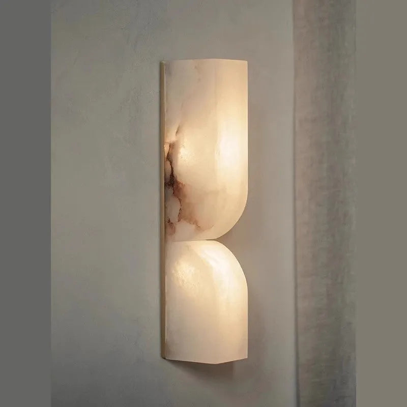 Copper Nordic wall lamp strip for bedroom bedside with warm lighting