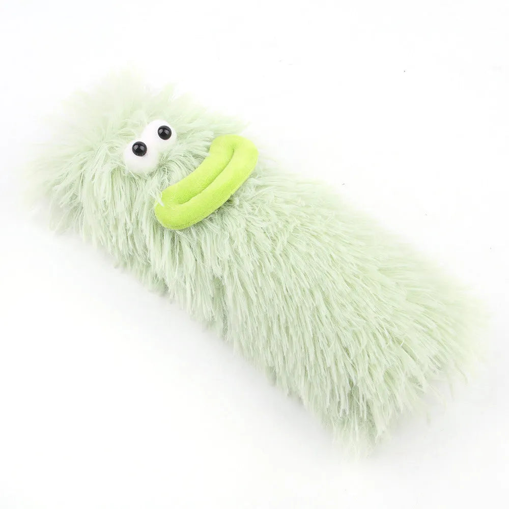 Interactive plush cat toy pillow with crinkle sound and catnip filling in assorted colours