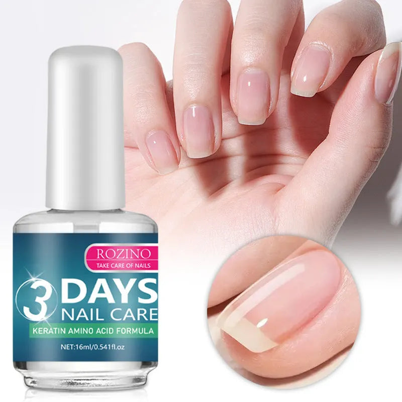 Functional waterproof nourishment oil nail polish 16ml transparent base coat quick-drying baking-free