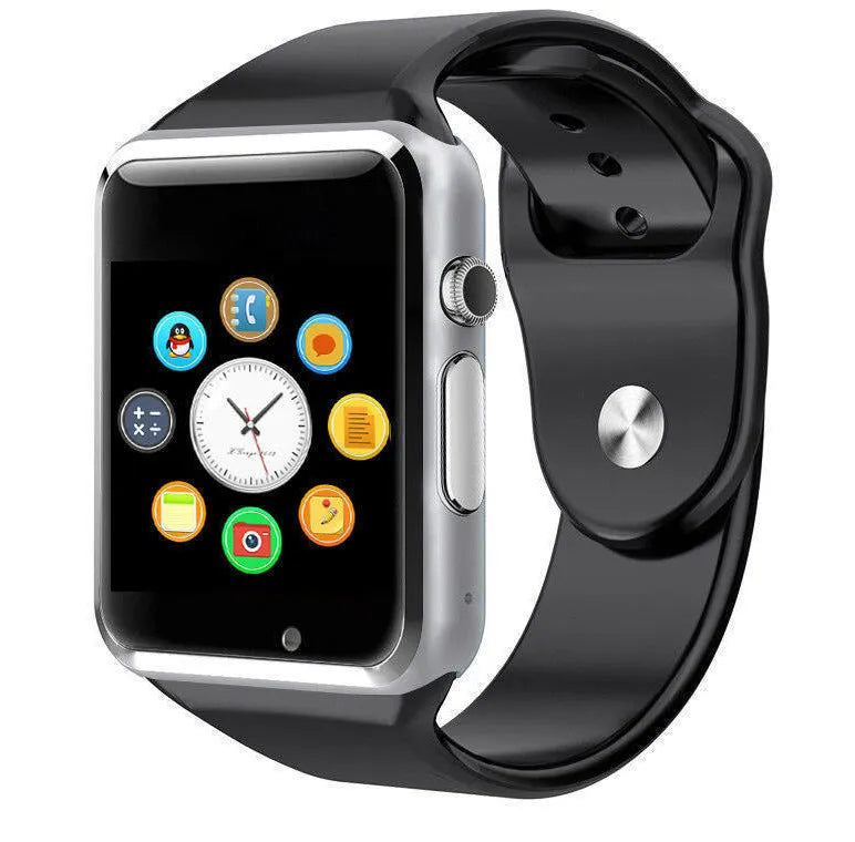 Android smart watch with 1.54-inch screen, GSM phone and camera functions in multiple colour options