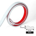 Flexible PVC background wall shaping frame with self-adhesive edge banding in white, gold, black, and silver colours.