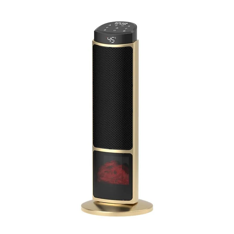 Golden knob style PTC heater warm air blower with remote control, 230x594mm