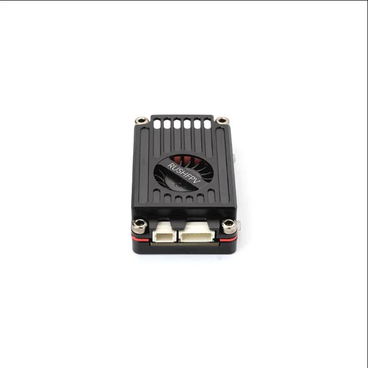 Black FPV crossing machine with active cooling image transmission and metal frame, under 30cm