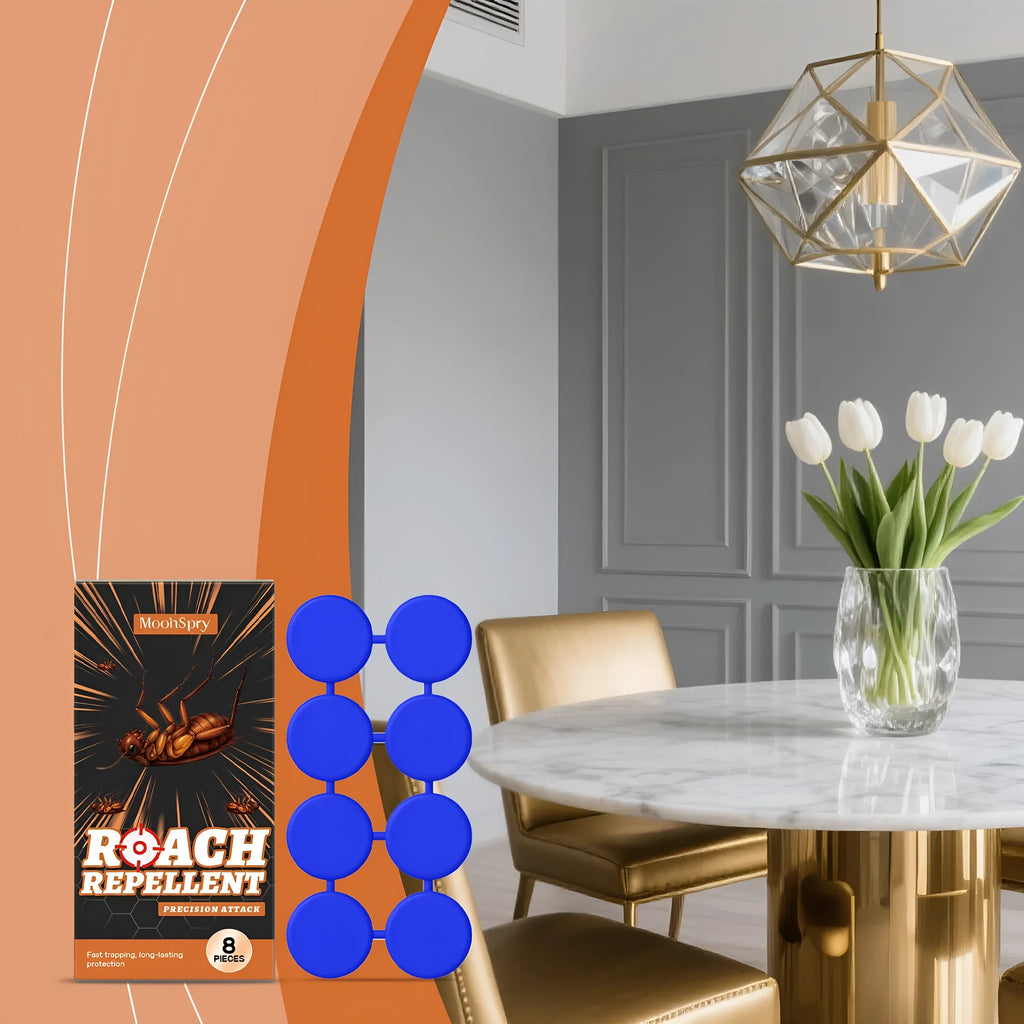 Indoor cockroach killer bait sticker and glue trap set for household pest control