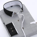 Men's slim fit cardigan top with dots pattern, long sleeves, in polyester fibre, size and colour options SH215-SH220