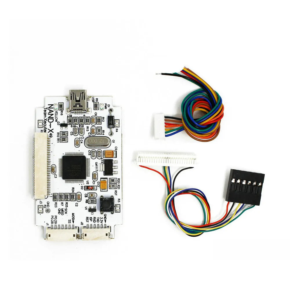 Xbox 360 NAND-X brush chip tool kit simple version, a 3-piece set with USB connector.