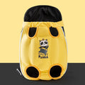 Cartoon animal pattern cat chest bag in canvas with pearl cotton lining, available in multiple colours and sizes