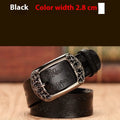 New fashion versatile women's decorative jeans belt with alloy buckle in black, thin PU leather