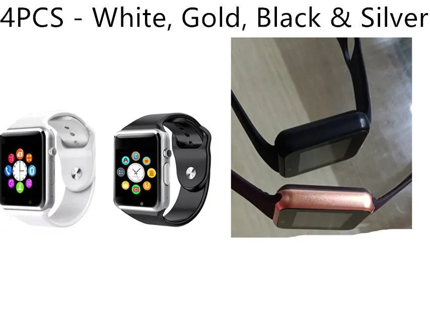 Android smart watch with 1.54-inch screen, GSM phone and camera functions in multiple colour options