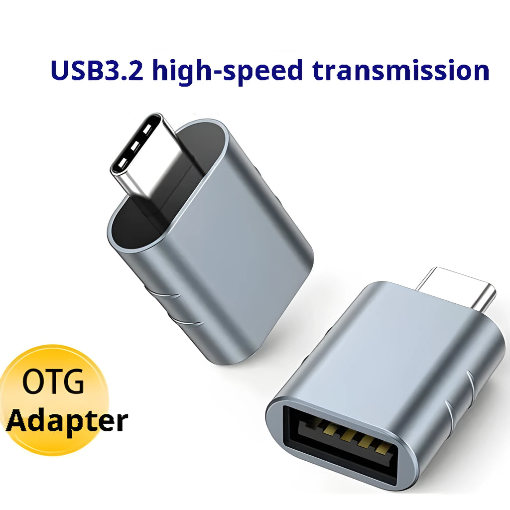 Champagne Gold USB data and charging converter with zinc alloy shell