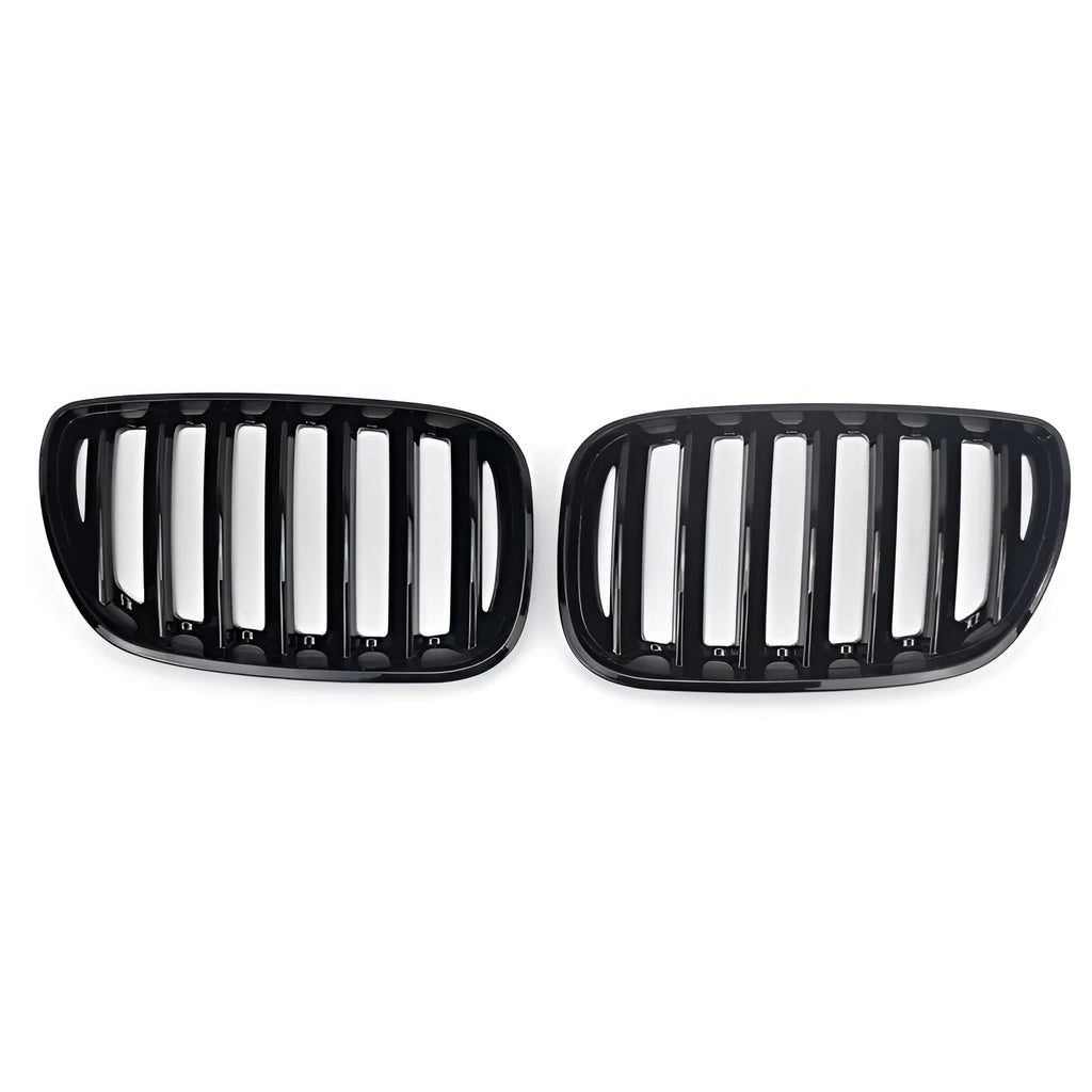 Bright Black ABS plastic front centre grille set for BMW X5 E53 2000-2003 model