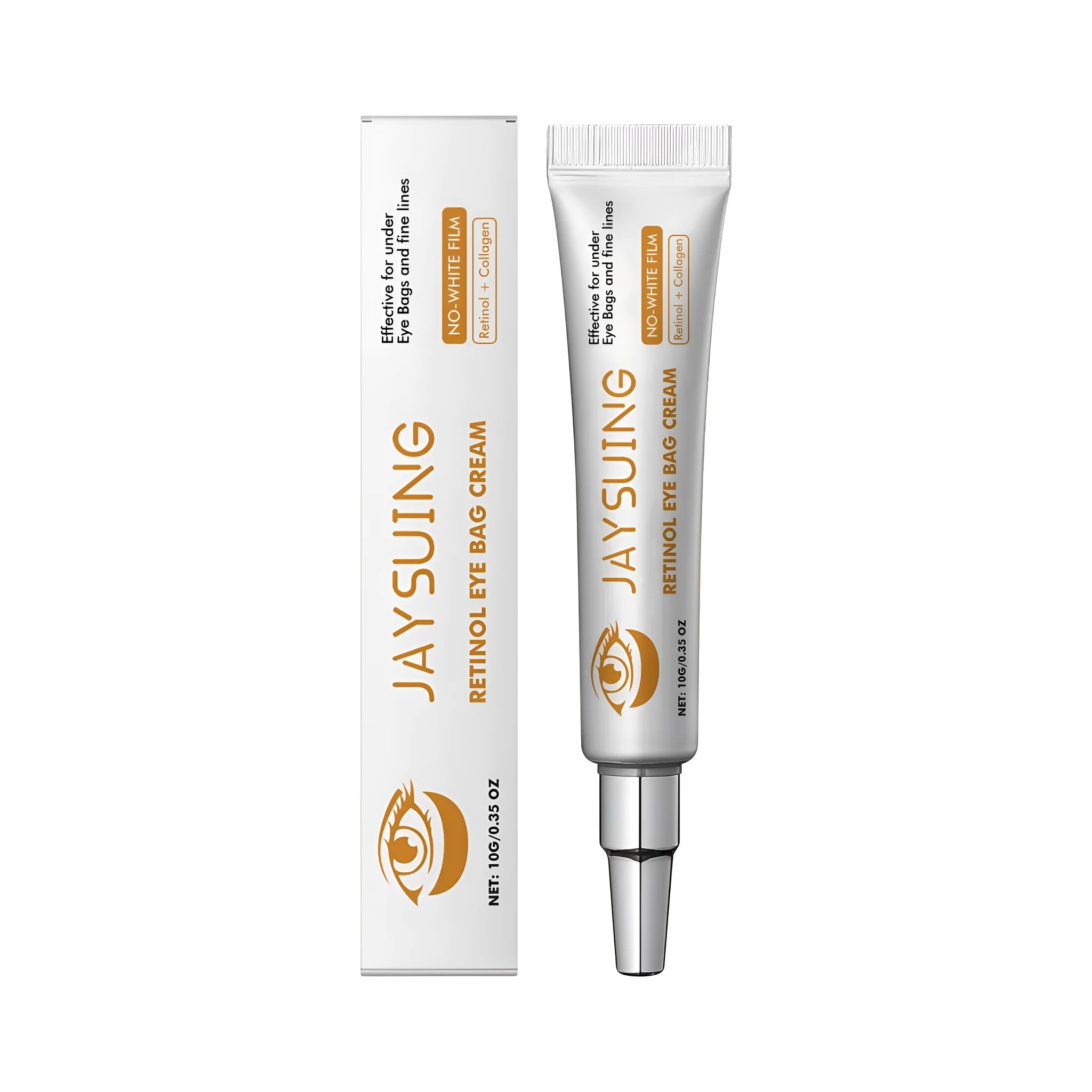 10g jar of retinol anti-aging eye cream with hyaluronic acid and collagen for the eye area
