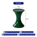 Plastic hourglass style shoe changing stool in available colours