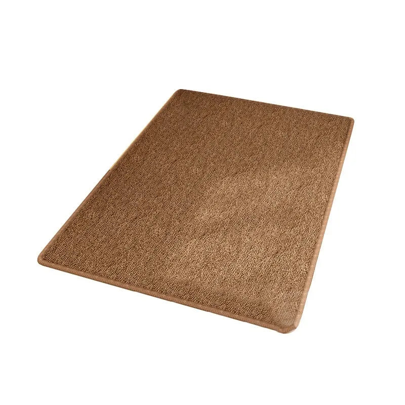 Cloth sisal pet-proof rug in gray for living room, suitable for cats, available in multiple sizes