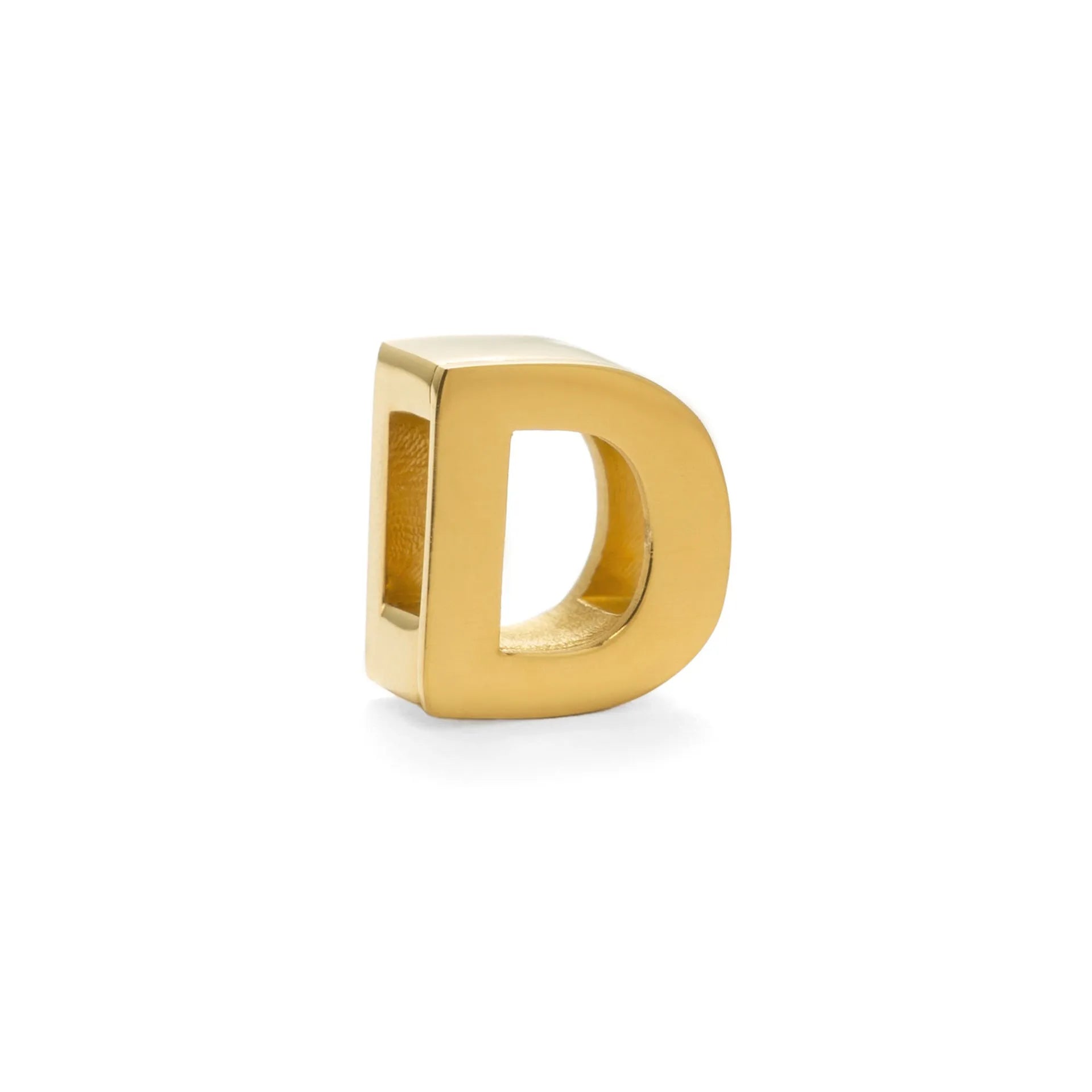 Gold electroplated titanium steel necklace with the letter 'A' pendant on a 40.5cm chain.