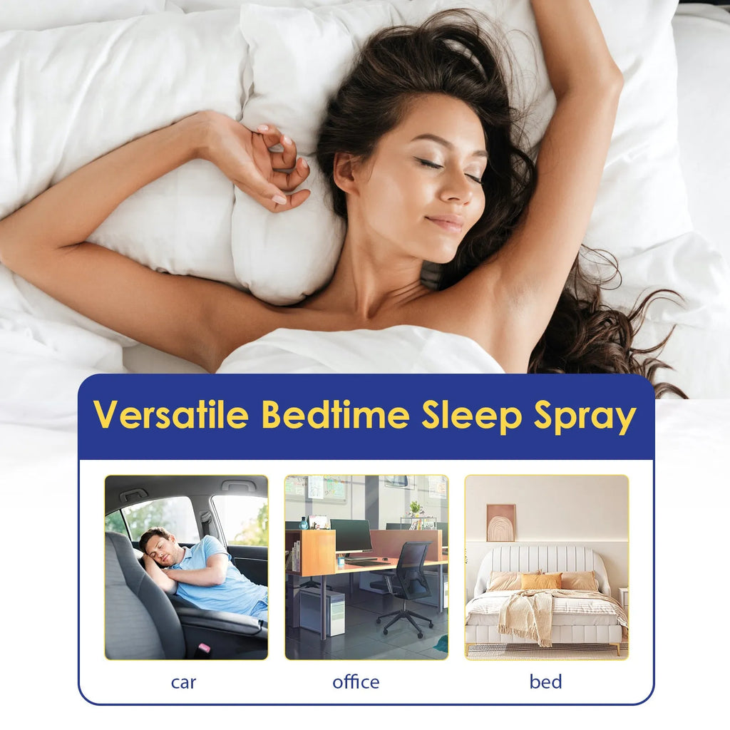 60ml aromatherapy sleep care spray bottle with lavender scent for stress relief