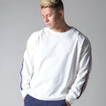 Mens stretch long sleeve cotton sports bottoming shirt in black round neck design