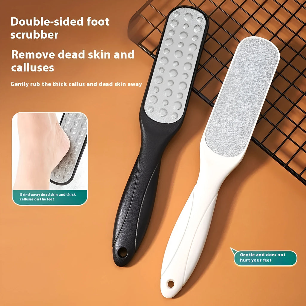 Stainless steel double-sided foot grinder for callus removal in OPP bag packaging