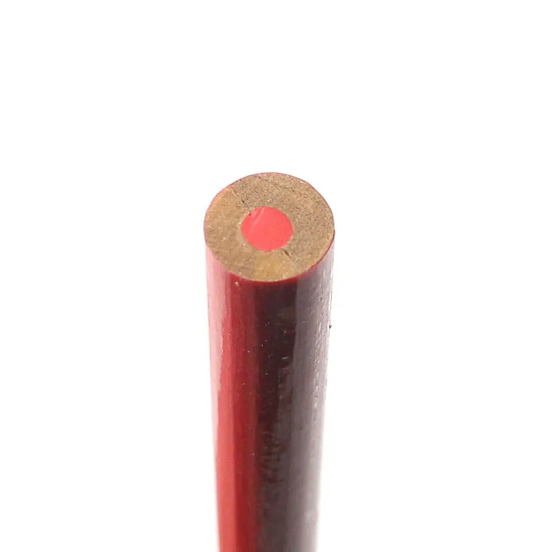 Red and blue carpenter's pencils 10-piece set with round wooden design