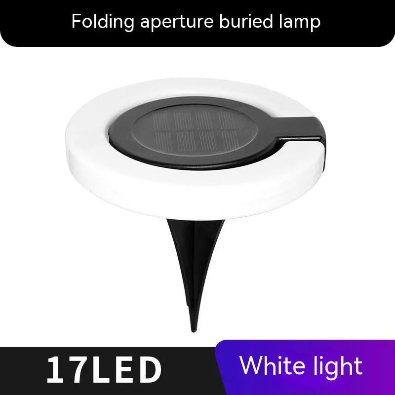 Long, rectangular solar underground light for outdoor floor or wall mounting