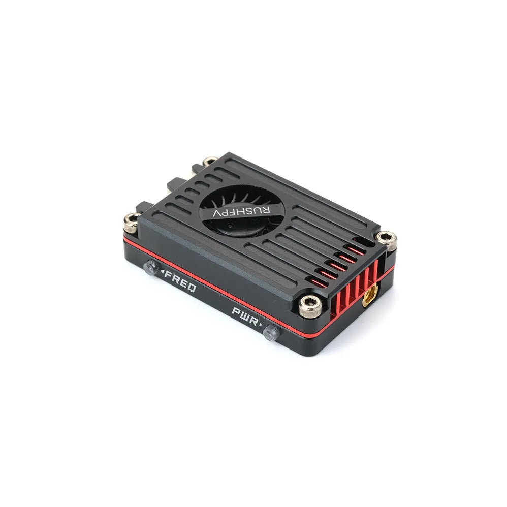 Black FPV crossing machine with active cooling image transmission and metal frame, under 30cm