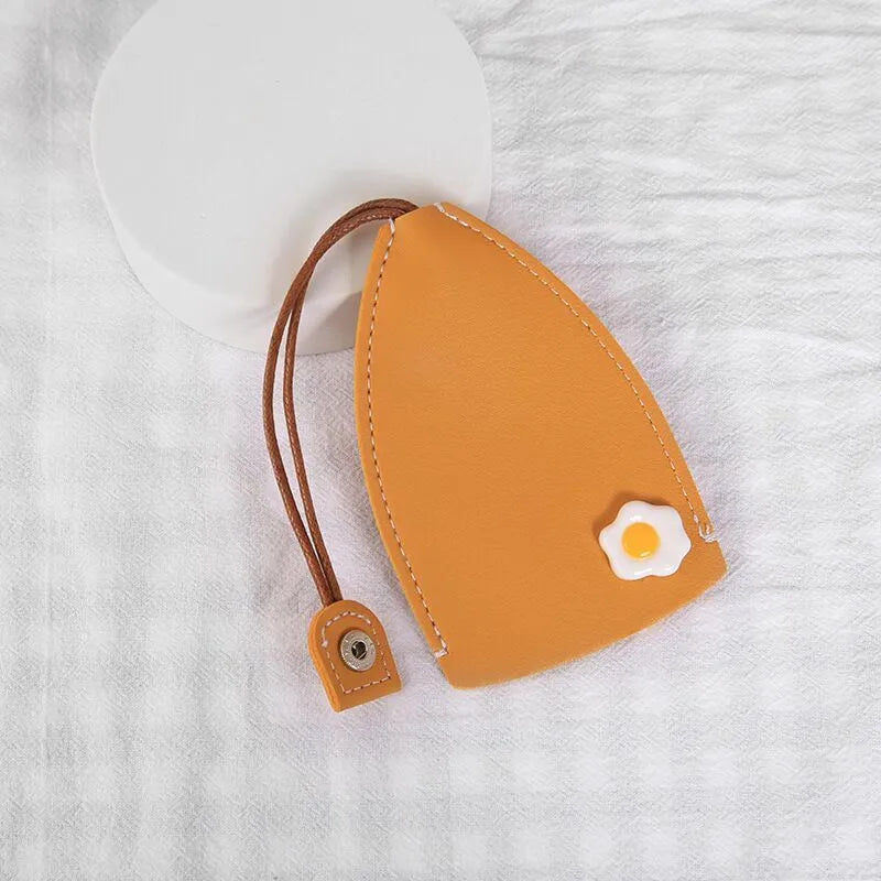 Colourful cartoon pull-out key case in PU leather for car key protection
