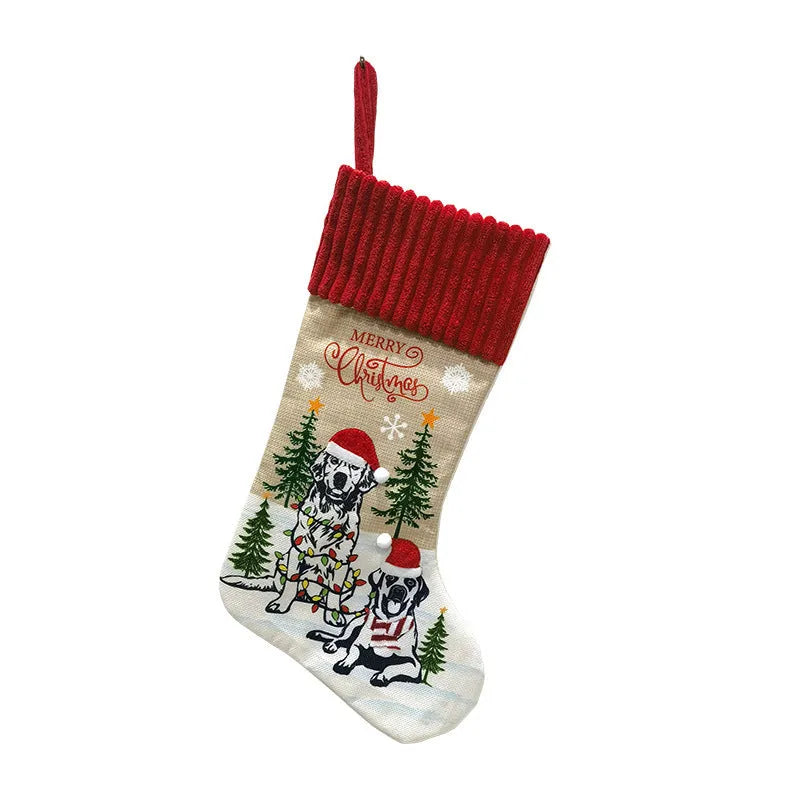 46cm cloth Christmas tree pet pendant ornament in pastoral or American style