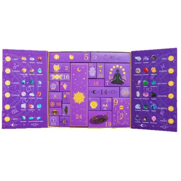 Crystal Halloween Countdown Gift Box with 33.5cm width paper construction