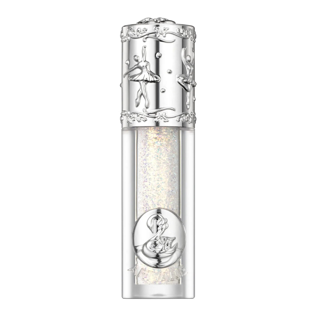 Ballet Liquid Eye Shadow in five metallic shimmer shades: Sakura Field, Doll Log, Butterfly Paradise, Nutcracker, and Pillow Fairy Tale.