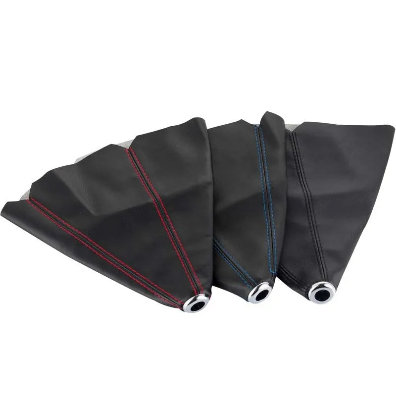 GM car gear lever PU leather dust cover in multiple colour options including black, blue and red variants