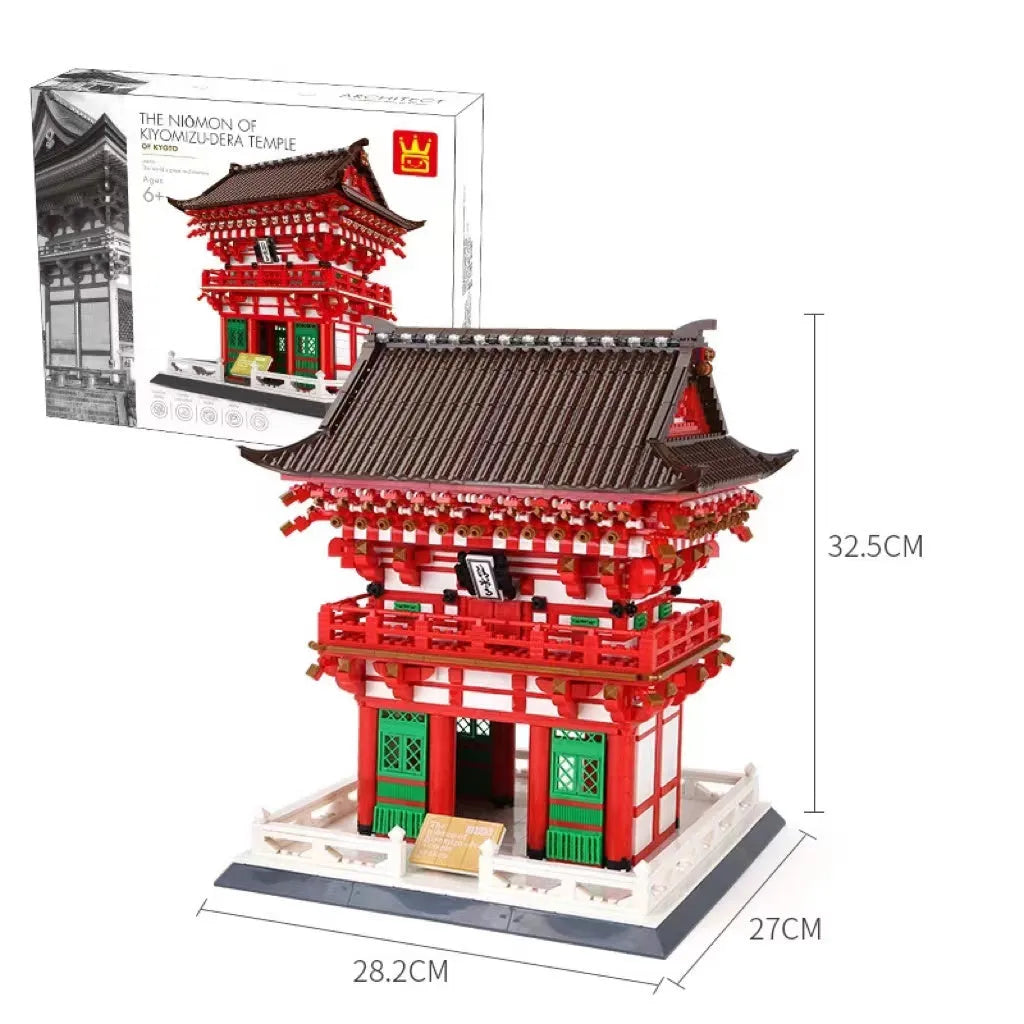 Wange building block street view set with landmark pieces including Eiffel Tower and Big Ben