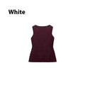 Slim fit dark red viscose vest with 3D pattern detailing and gold button front