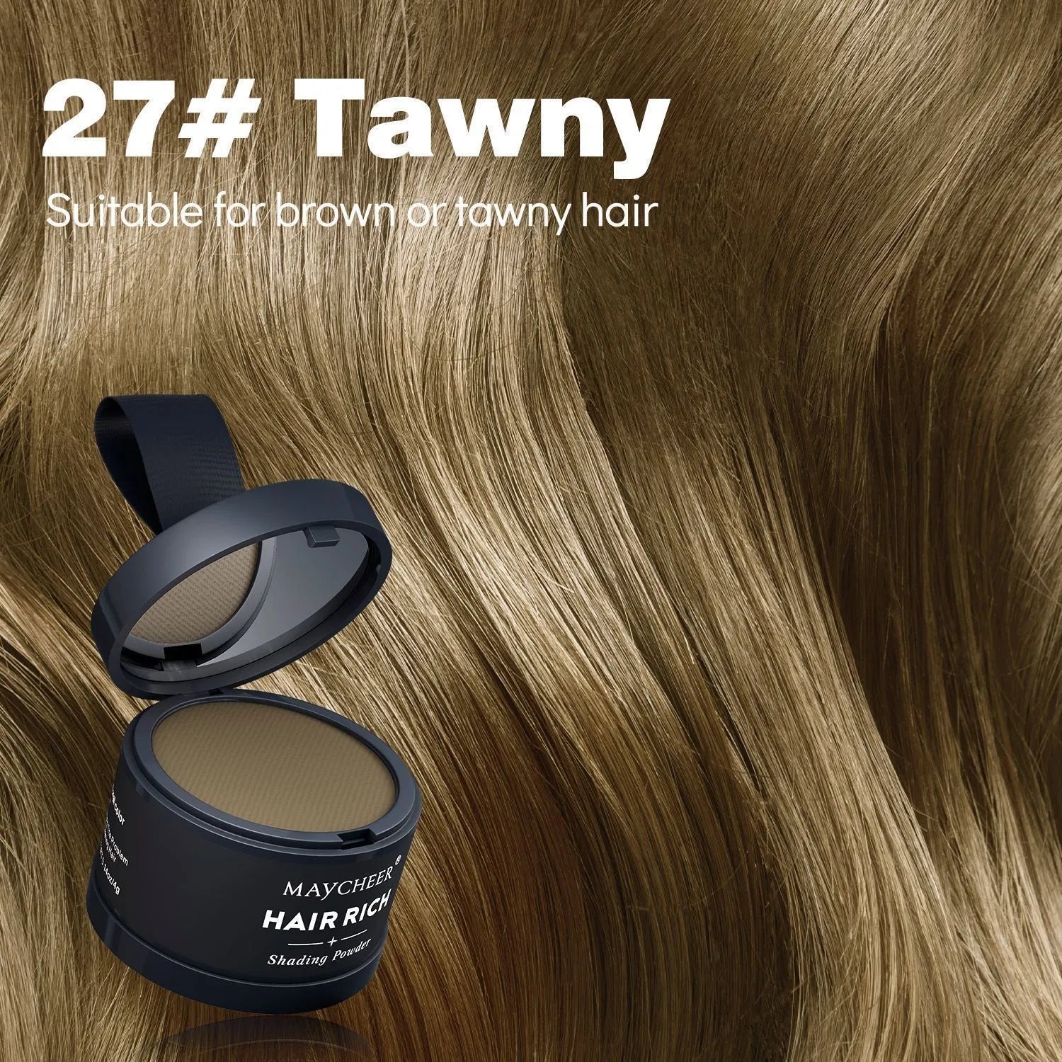 Hairline sculpting contour powder in plastic compact with dual-use brow and hairline fill, 4g net content