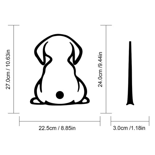 Cartoon cat design car windscreen wiper shadow sticker on rear window